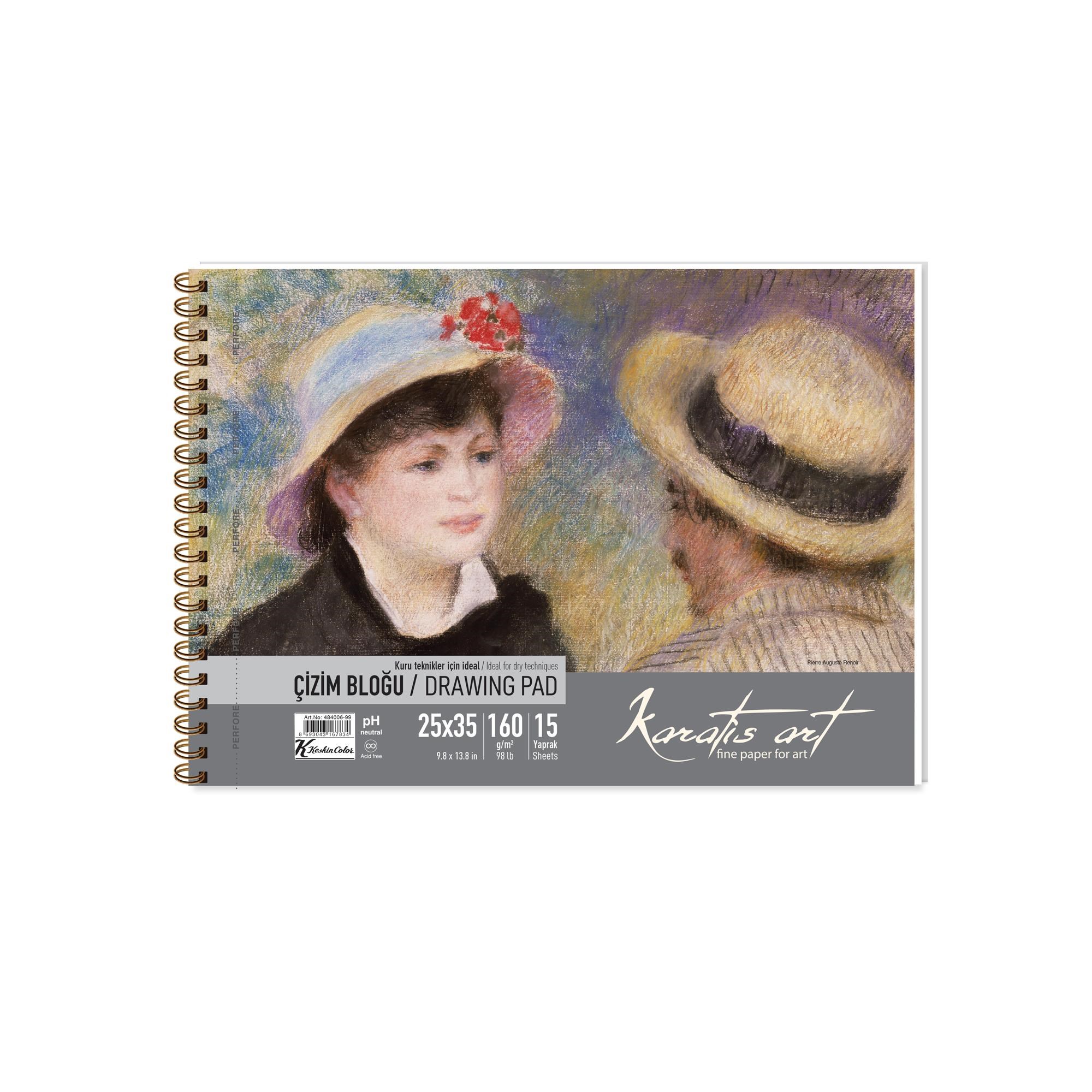 Karatis Art 160Gr 25*35 15 Yp. Spiralli Çizim Blok