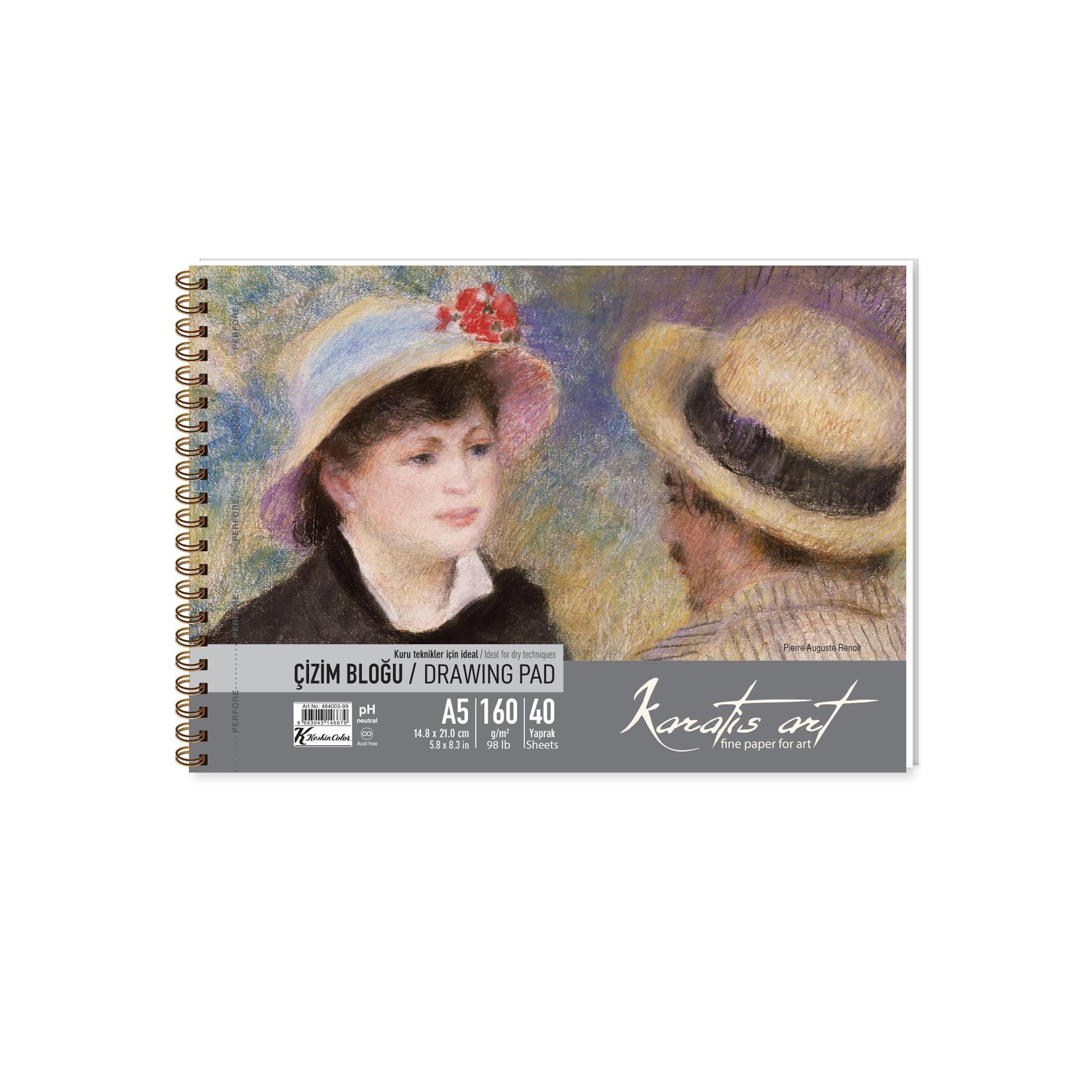 Karatis Art 160Gr A5 20 Yp. Spiralli Çizim Blok