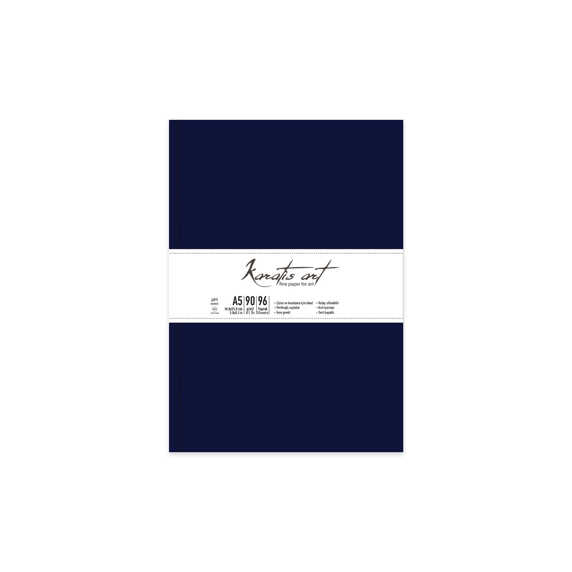 Karatis Art 90Gr A5 96 Yp.Ciltli Eskiz Defter