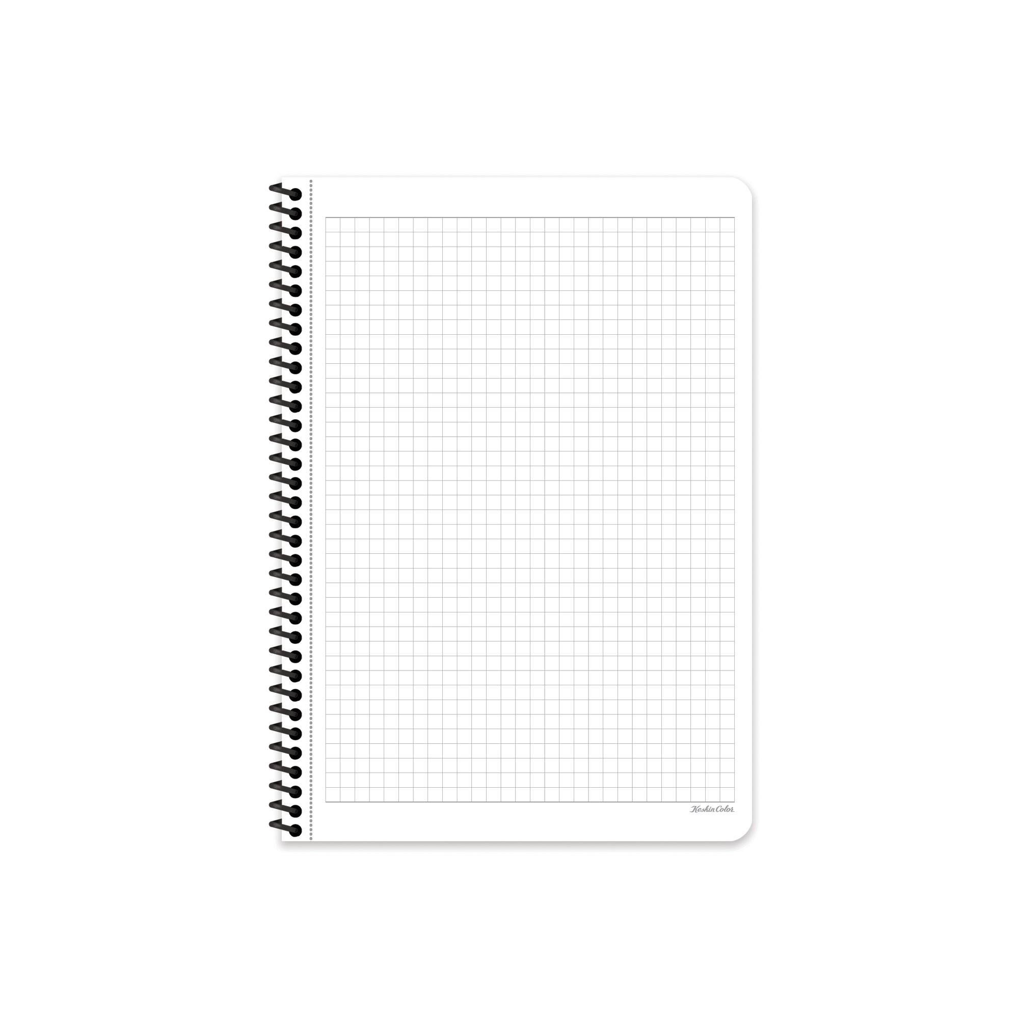 Kareli Karton Kapak Spiralli Çizgi Defter Mavi 16,5*22,5 80 Yp