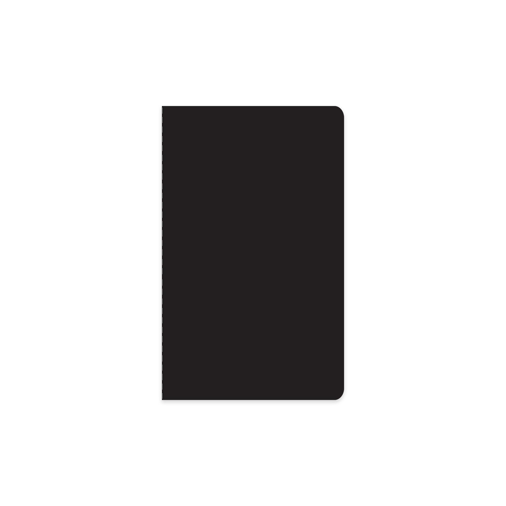 Keskin 13*20 Çizgili Terzi Dikişli Defter - Siyah