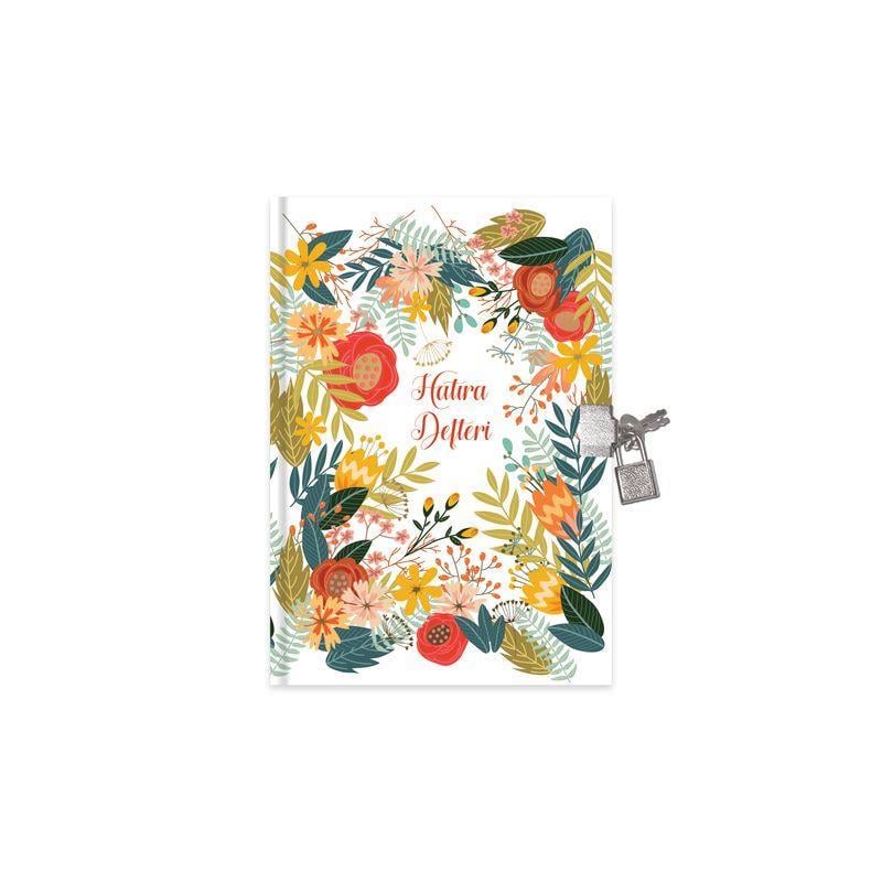 Keskin 14*20 80 Yp.Hatıra Defteri - Renkli Çiçek