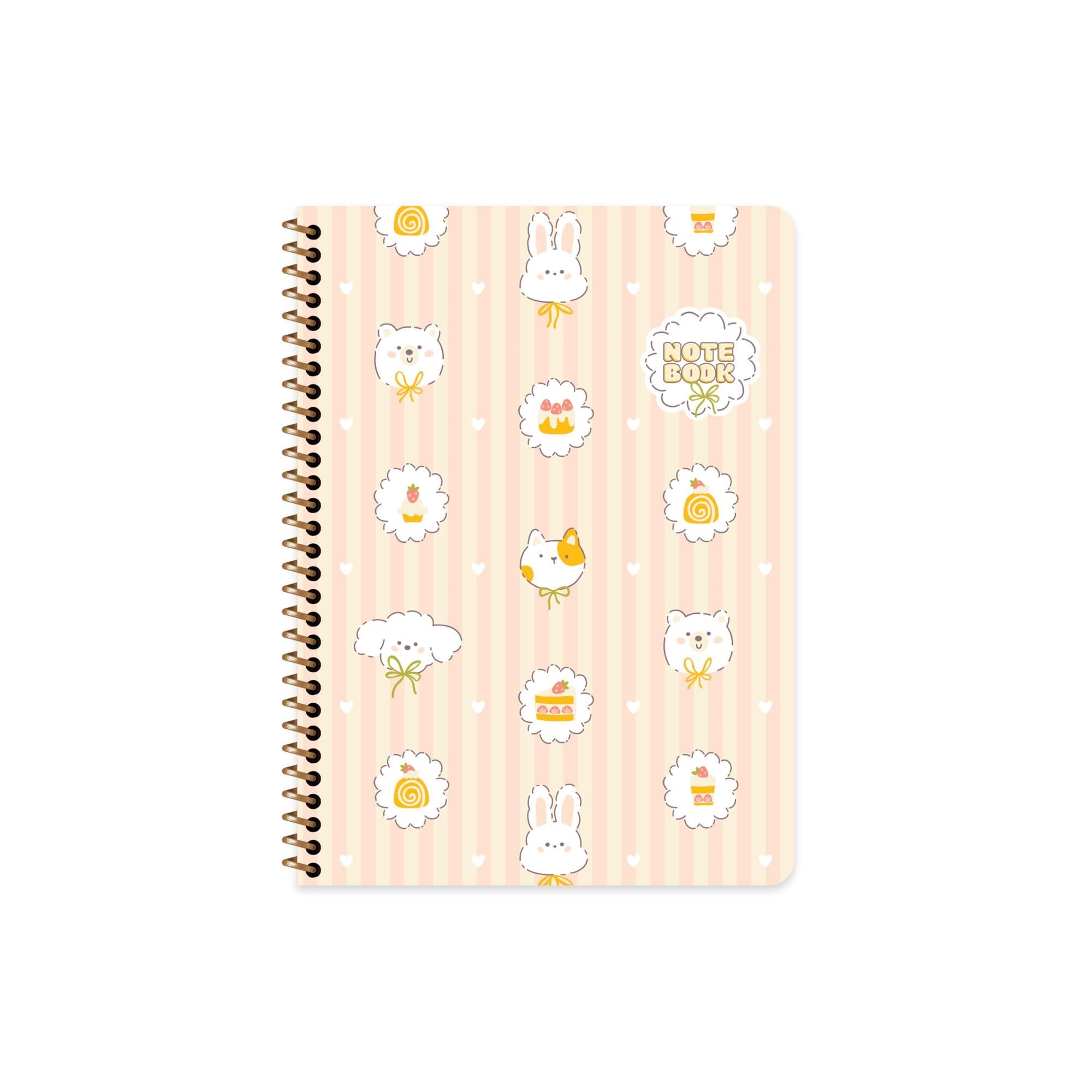 Keskin 16.5 x 22.5 Kareli Karton Kapak Kawaii Defter - Köpek