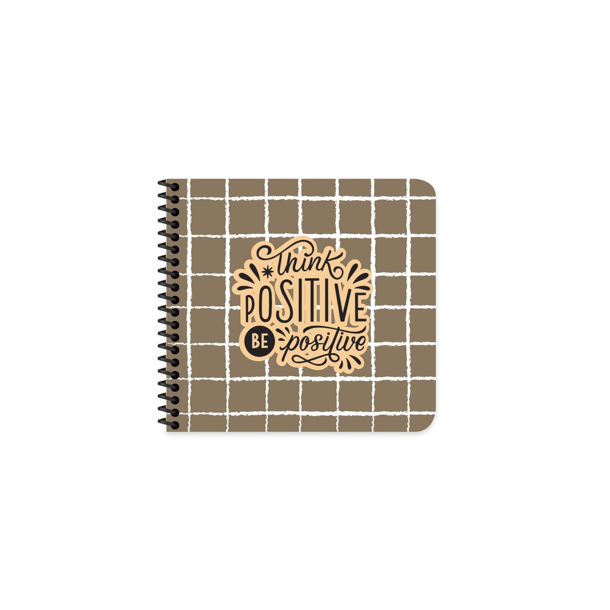 Keskin 16*15 Çizgili Karton Kapak Kahve Defter - Breathe