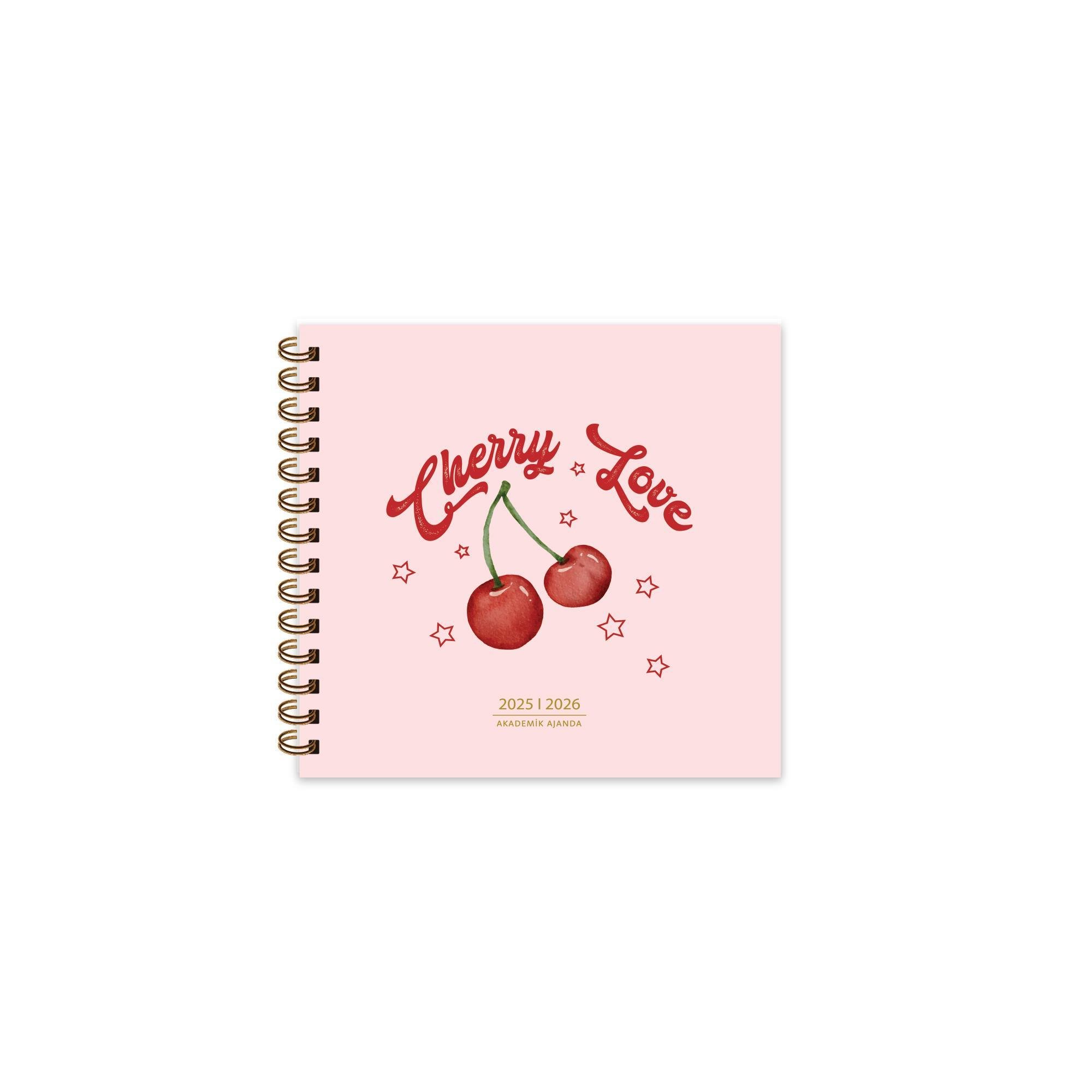 Keskin 16*16 Spiralli Akademik Ajanda - Kiraz