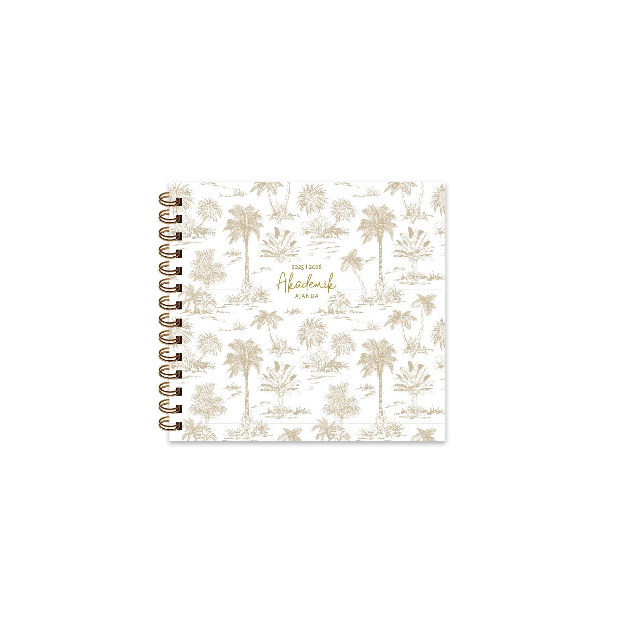 Keskin 16*16 Spiralli Akademik Ajanda - Tropik