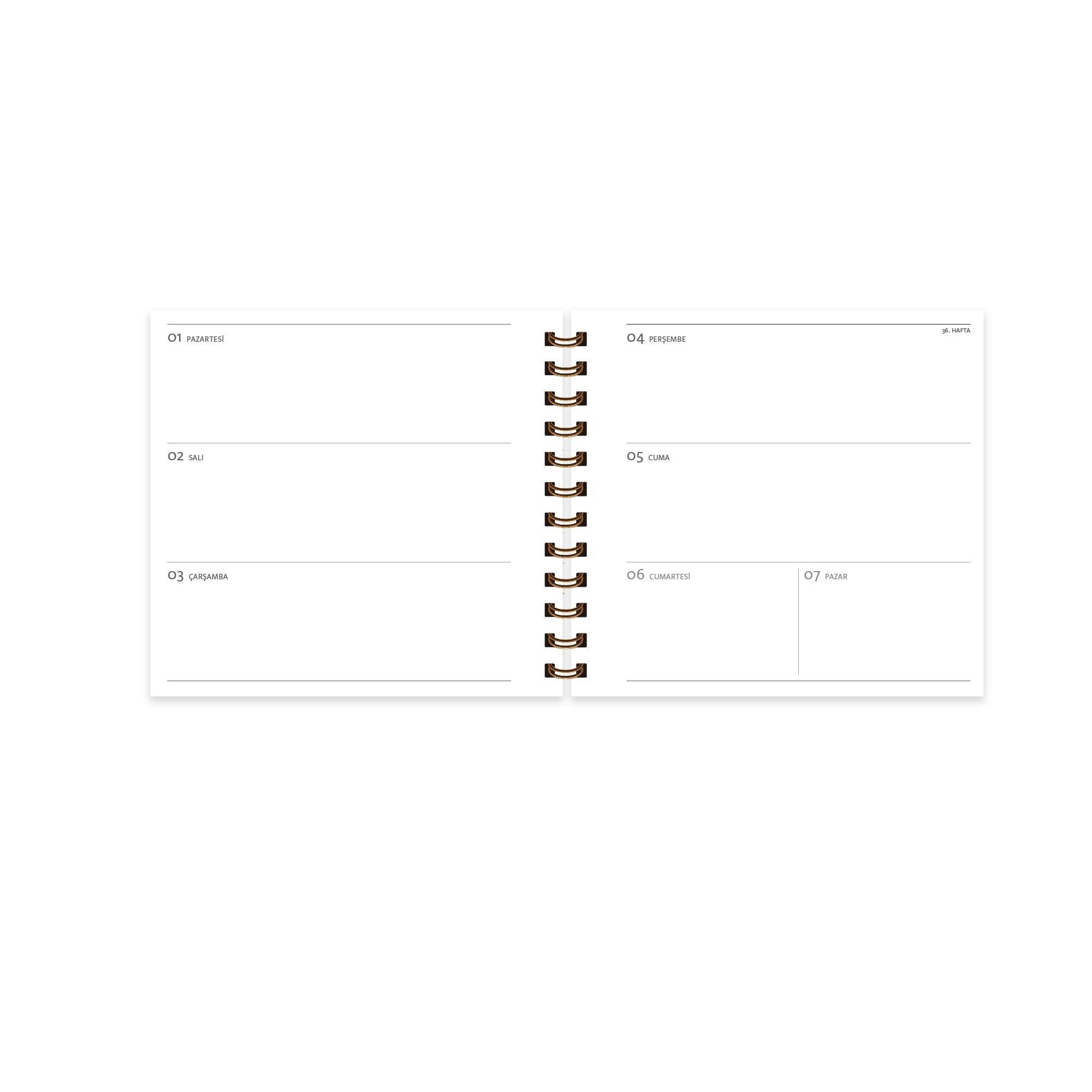 Keskin 16*16 Spiralli Akademik Ajanda - Tropik