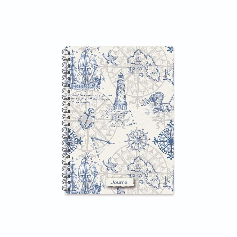 Keskin 16,5*22,5 Kareli Spiralli Sert Kapak Journal Defter - No:02