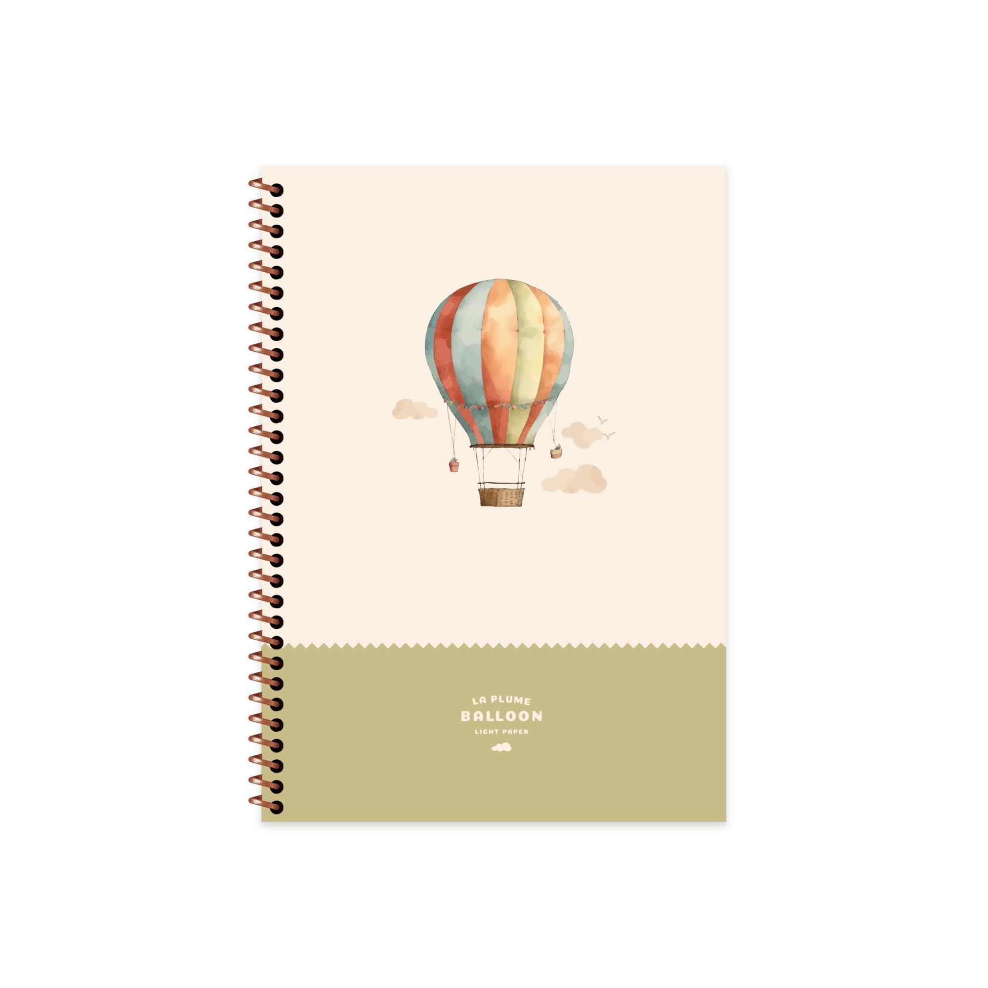 Keskin 17X24 80 Yp.Kar.Spr.Sert Kap.La Plume Balloon Defter - Yeşil
