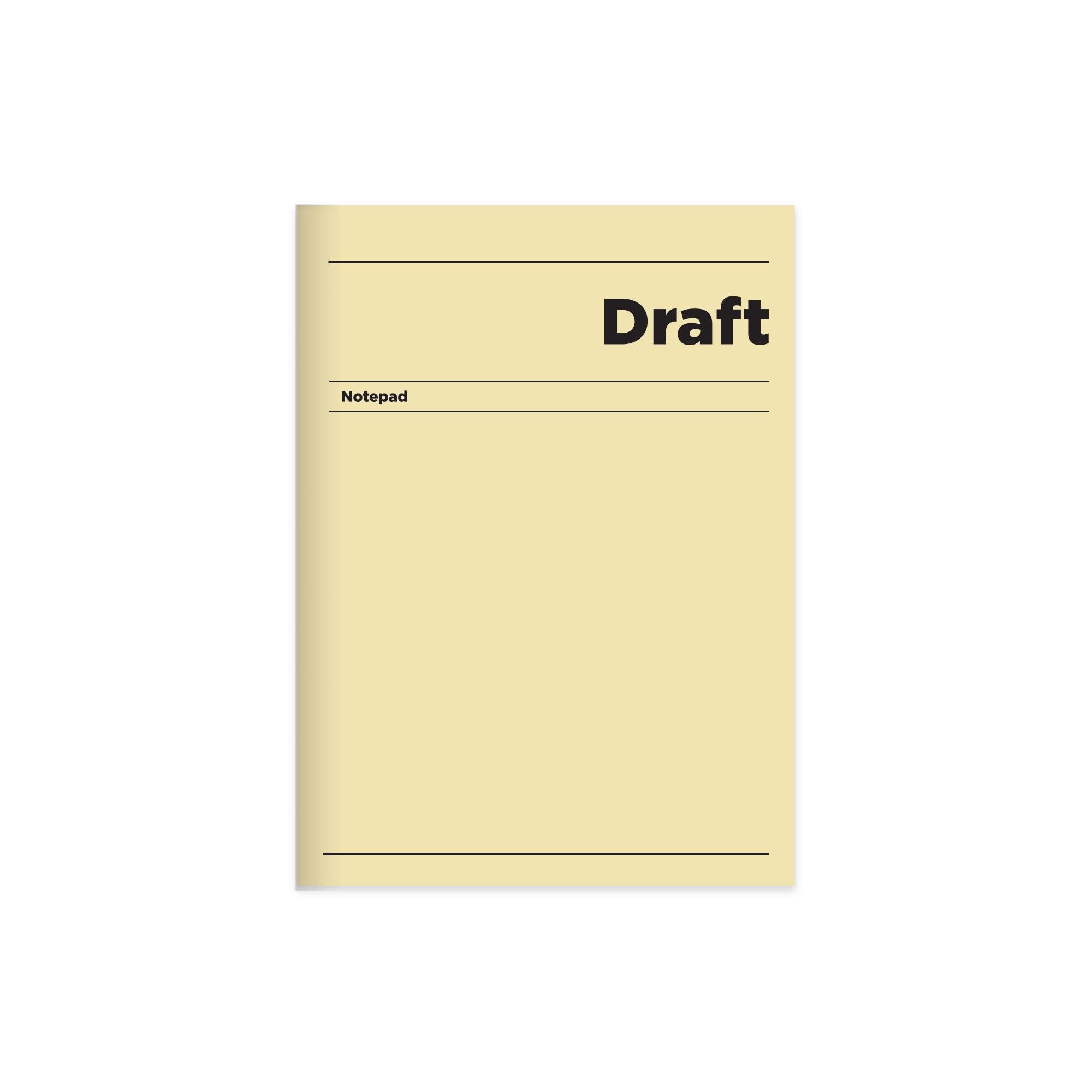 Keskin 17x24 Düz Hafif Kağıt Sert Kapak Ciltli Draft Defter - Sarı