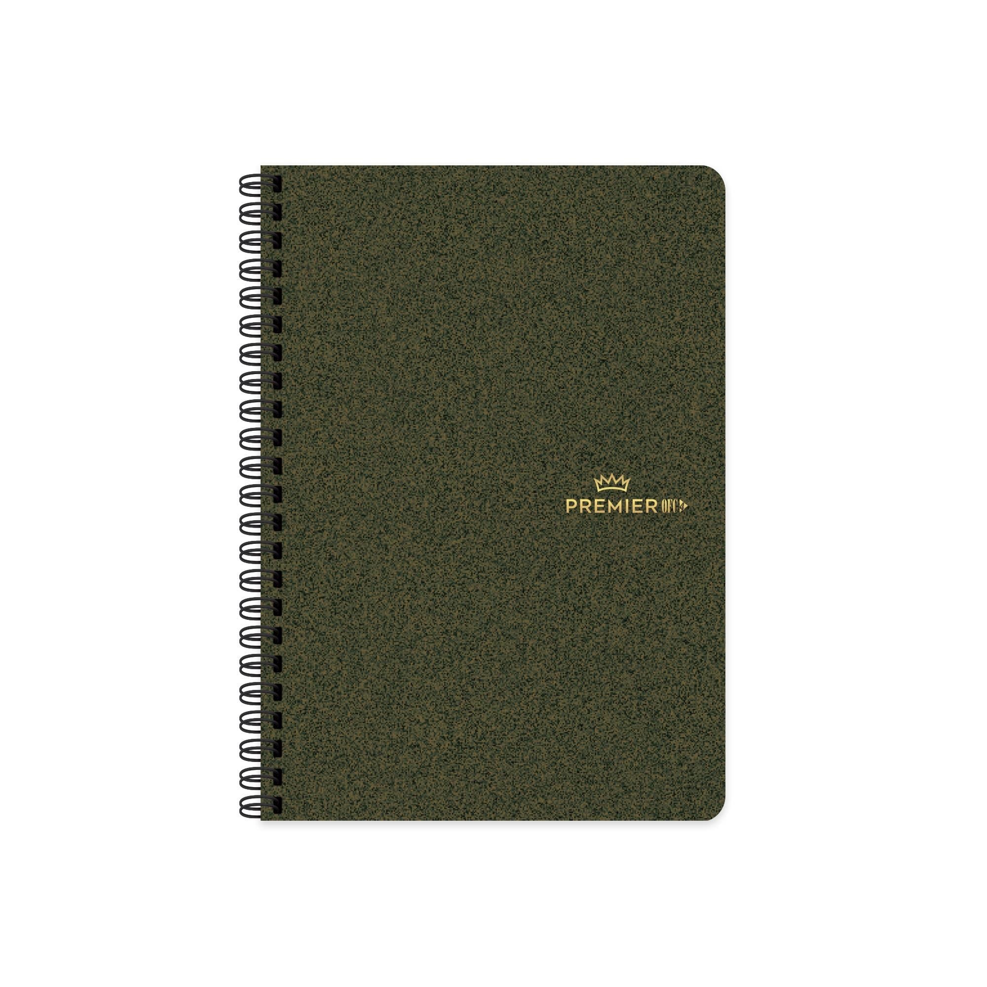 Keskin 17x24 Sert Kapak Ayraçlı Spiralli Premier Ofc4 Defter - Yeşil