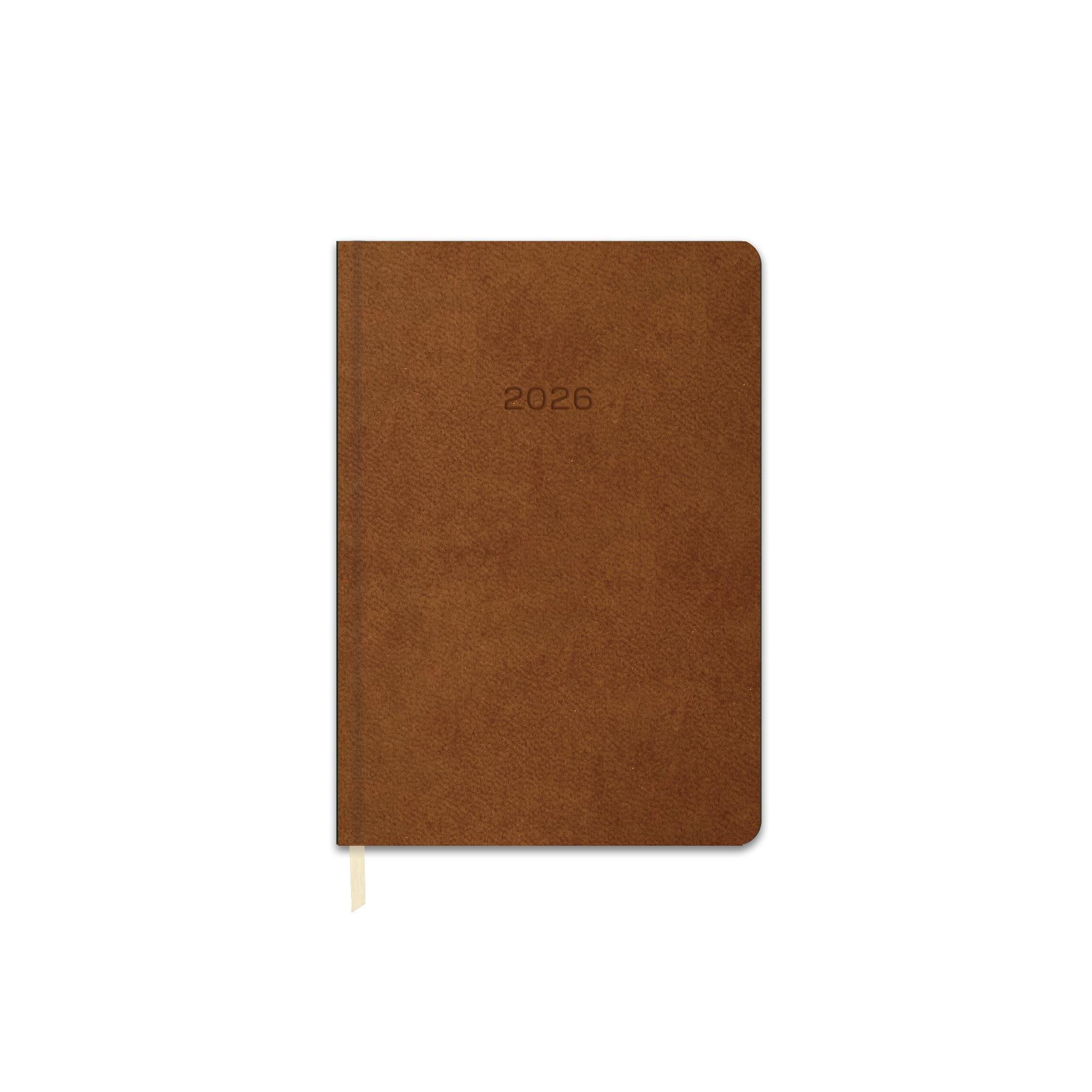 Keskin 2026-14*20 Günlük Termo Deri Ajanda-Kahverengi