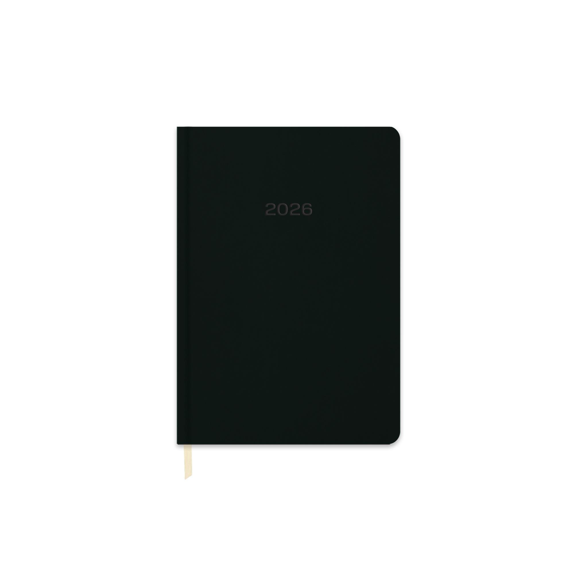 Keskin 2026-14*20 Günlük Termo Deri Ajanda-Siyah