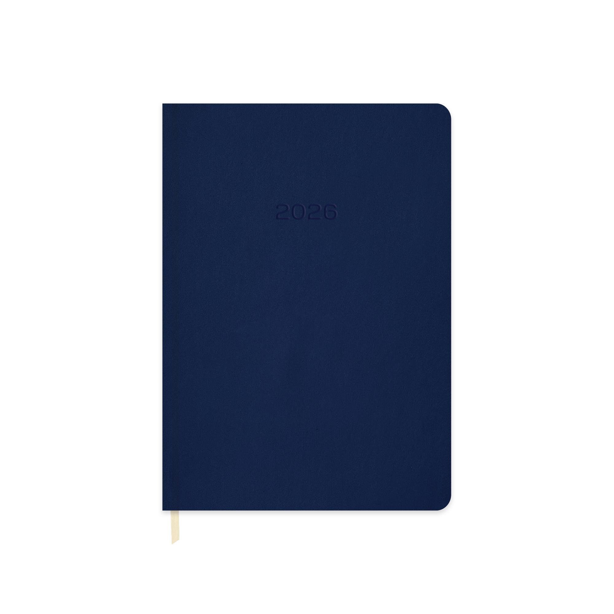 Keskin 2026-16*24 Günlük Termo Deri Ajanda-Lacivert