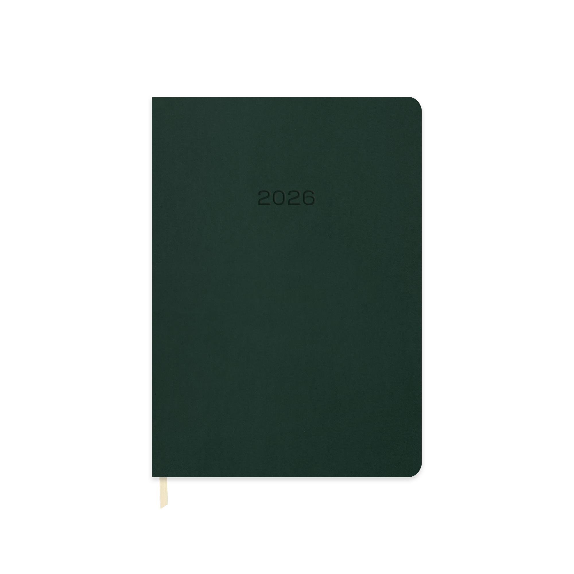 Keskin 2026-16*24 Günlük Termo Deri Ajanda-Yeşil