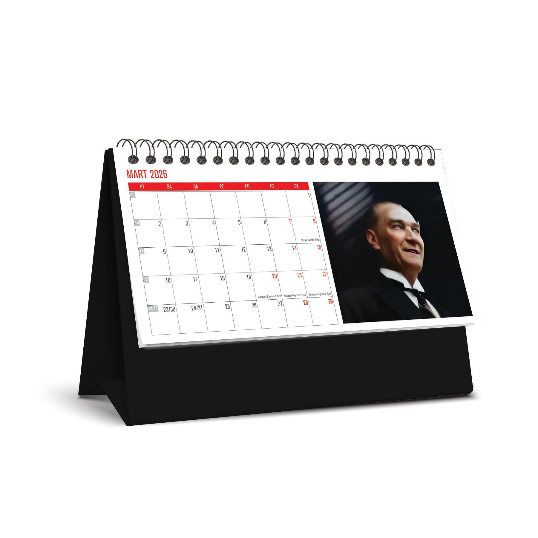 Keskin 2026 Atatürk Kare Masa Takvimi ve Ajanda Seti - 3