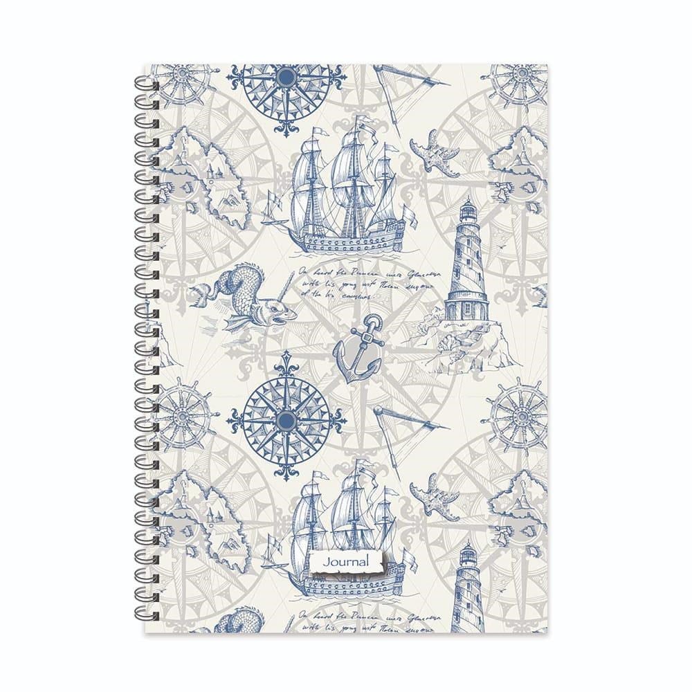 Keskin 20*28 Çizgili Spiralli Sert Kapak Journal Defter - No:02