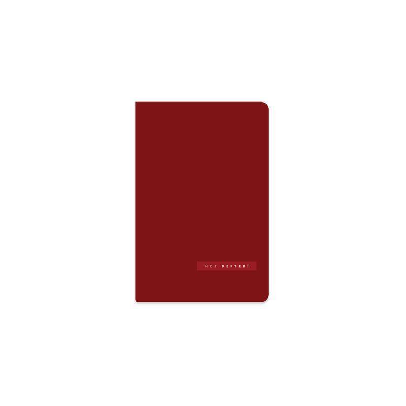 Keskin 8*12 64 Yp.Çizgili Ciltli Cep Defteri - Kırmızı