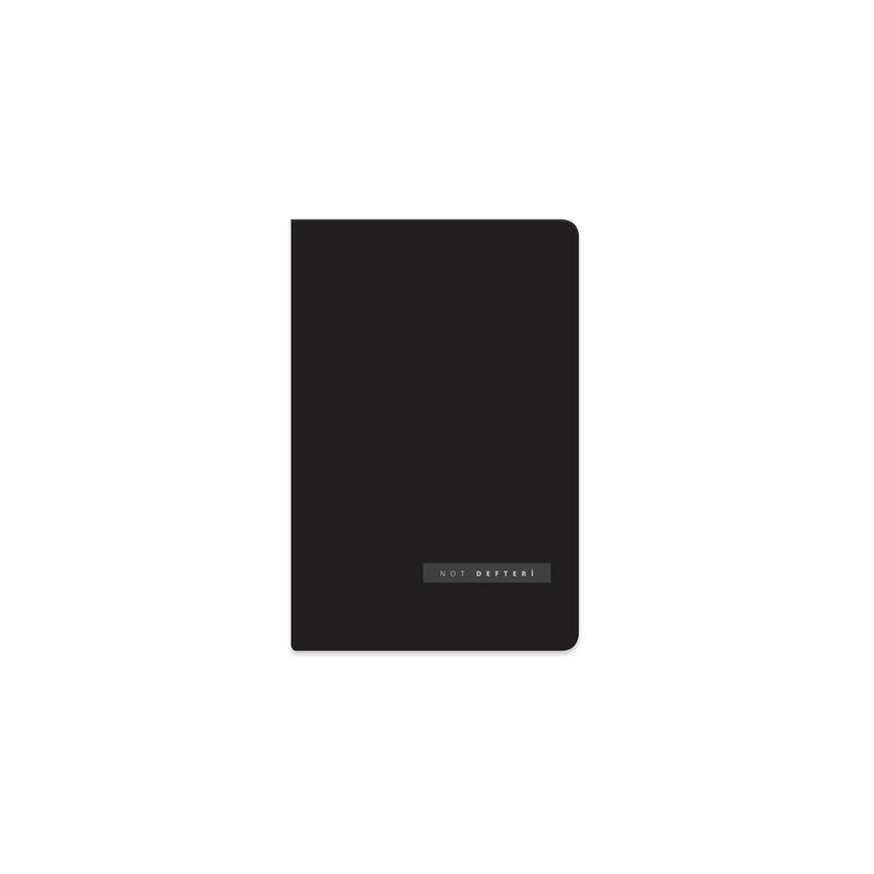 Keskin 8*12 64 Yp.Çizgili Ciltli Cep Defteri - Siyah