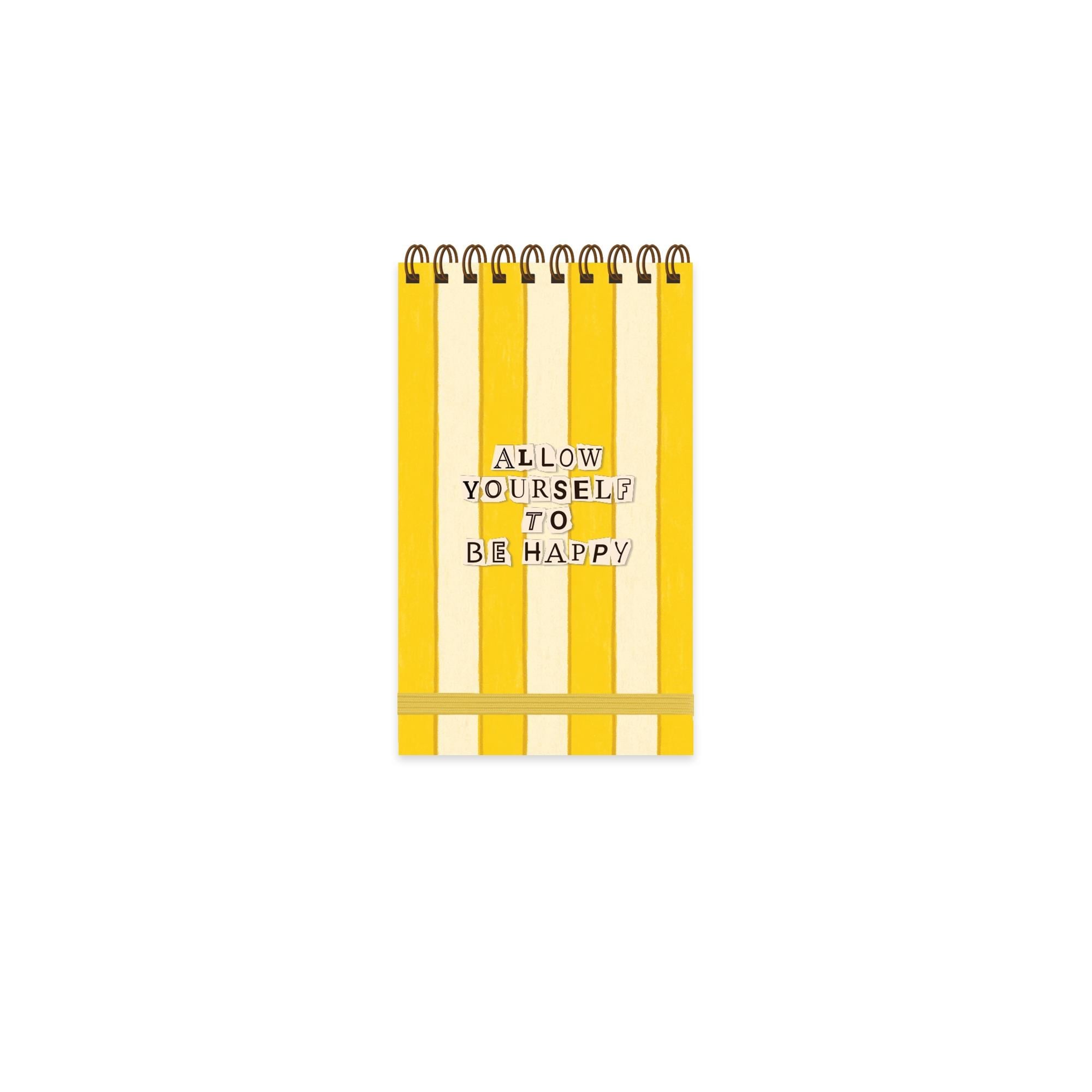 Keskin 9 x15 80 Yp. Çizgili Spiralli Vibes Defter - Be Happy