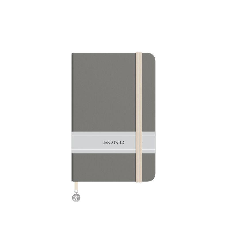 Keskin 9*14 96 Yp.Çizgili Ciltli Bond Defter - Gri