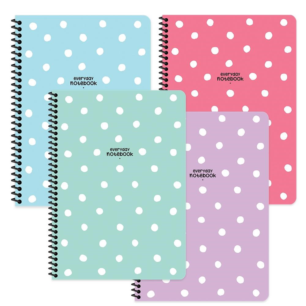 Keskin A6 80 Yp Çizgili Puantiye Spiralli Defter - 4'lü Set