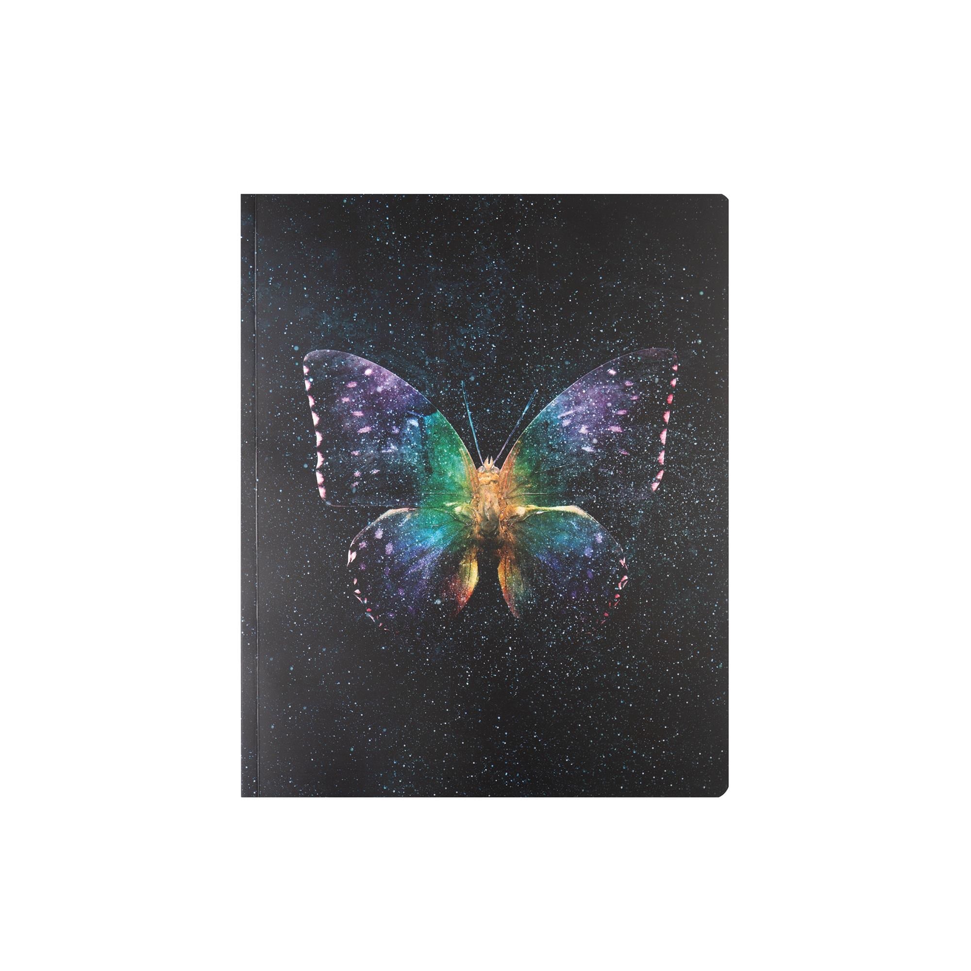 Keskin Color 13x16.5 Kareli Bind-Note Butterfly - Mor