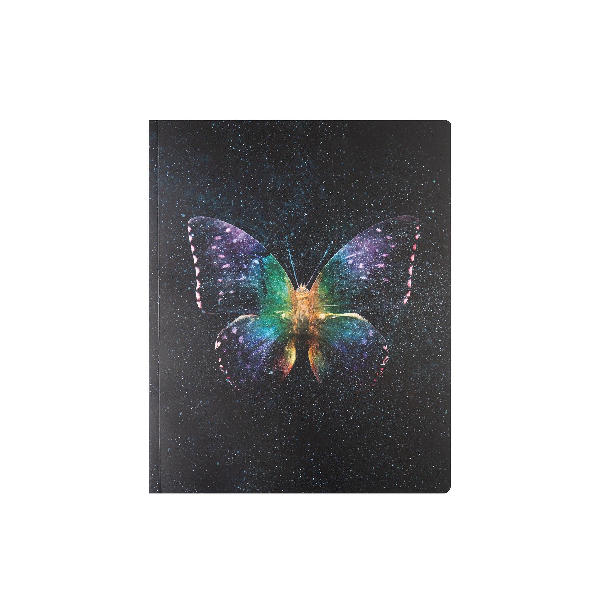 Keskin Color 13x16.5 Kareli Bind-Note Butterfly - Mor