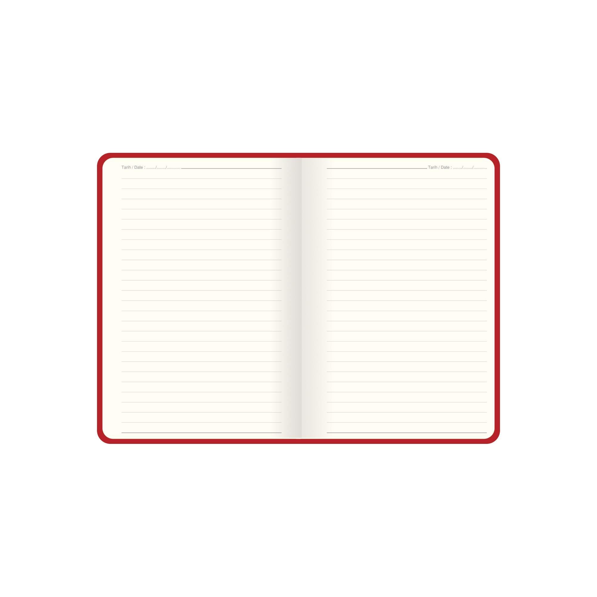 Keskin Color 13x21 Çizgili Premier Defter - Kırmızı