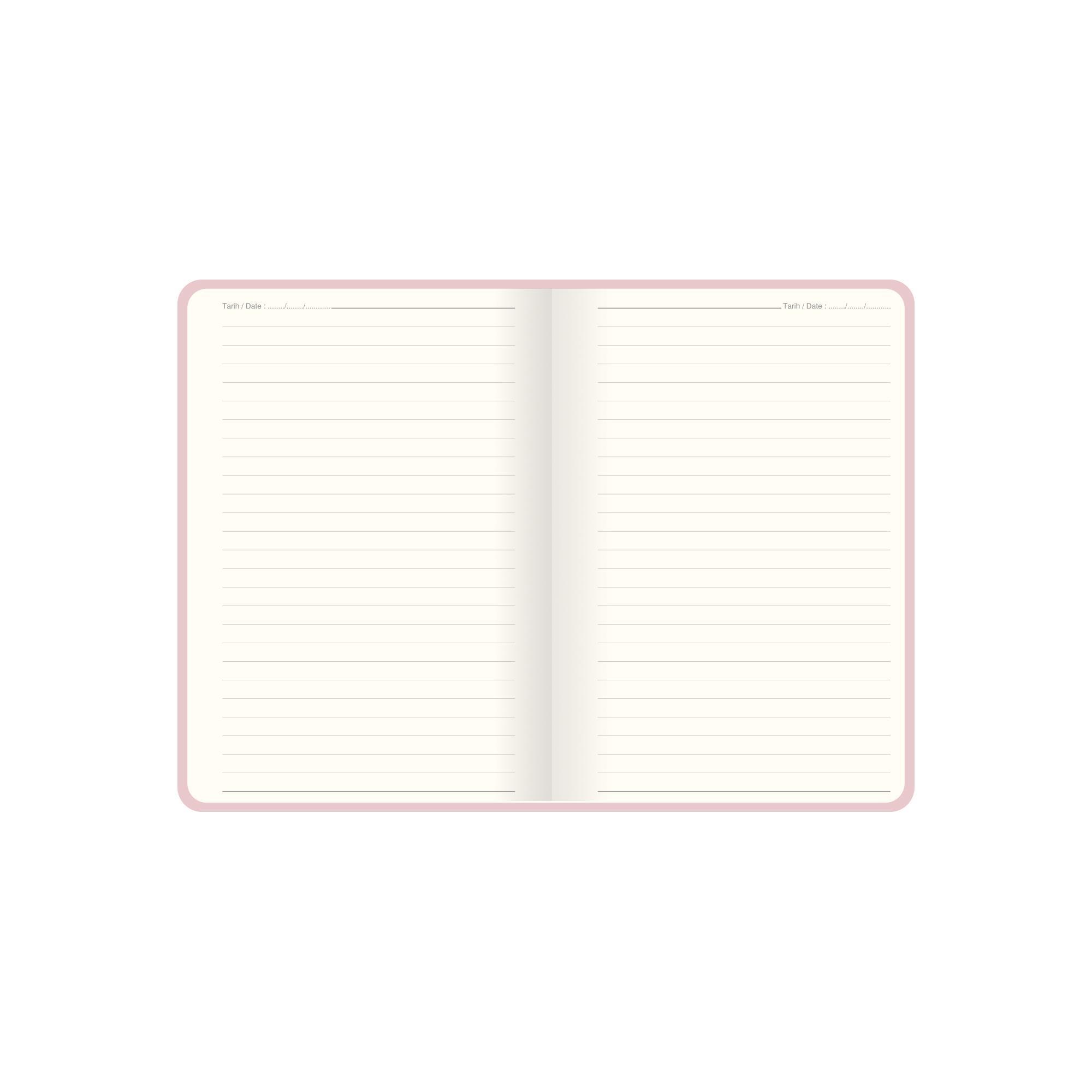 Keskin Color 13x21 Çizgili Premier Defter - Pembe
