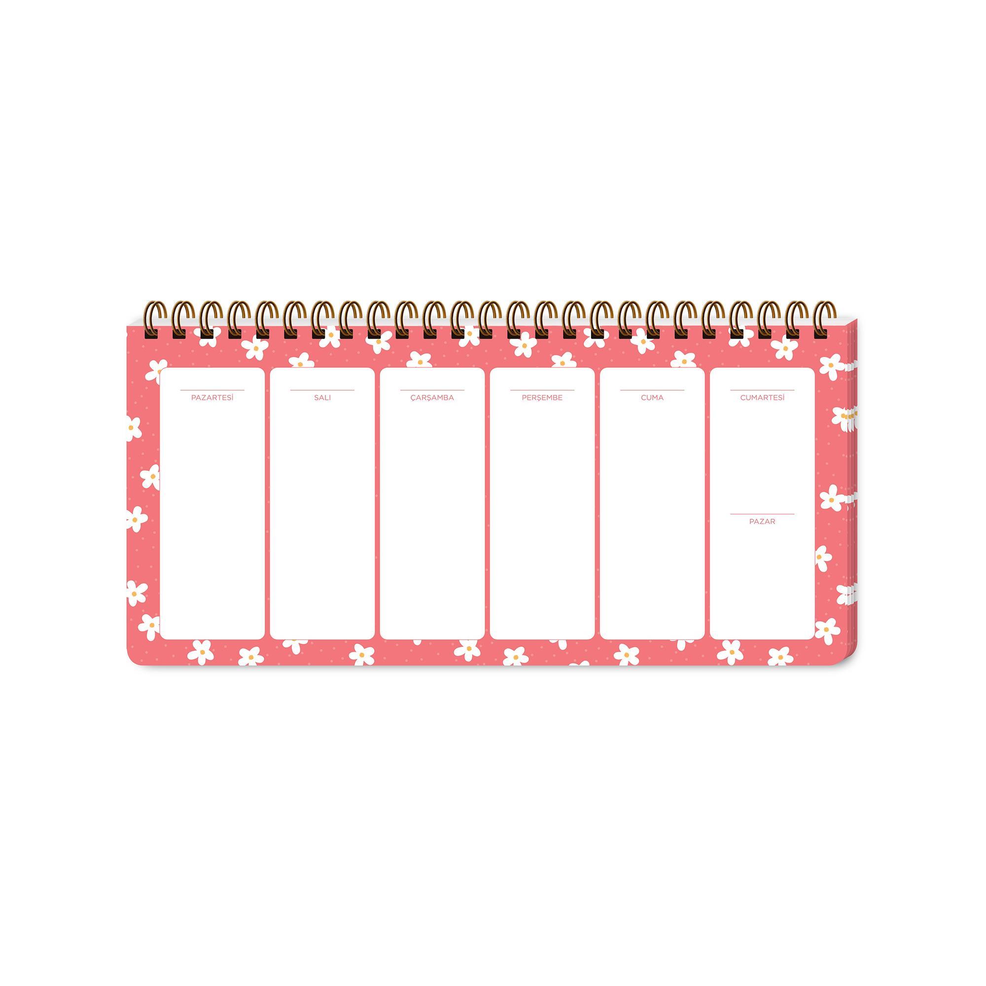 Keskin Color 13x27 Haftalık Planner - Minik Papatya