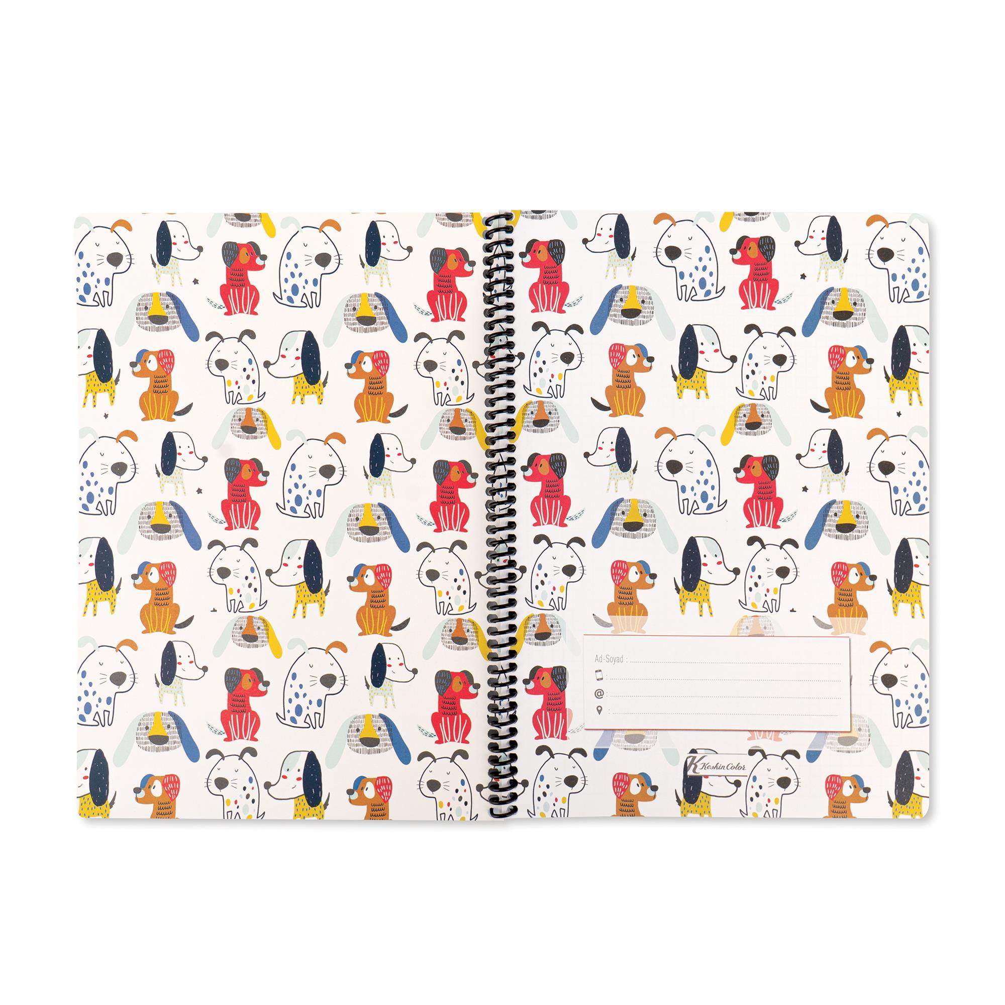 Keskin Color 16.5X22.5 Çizgili Defter Animal Friends - Köpekler