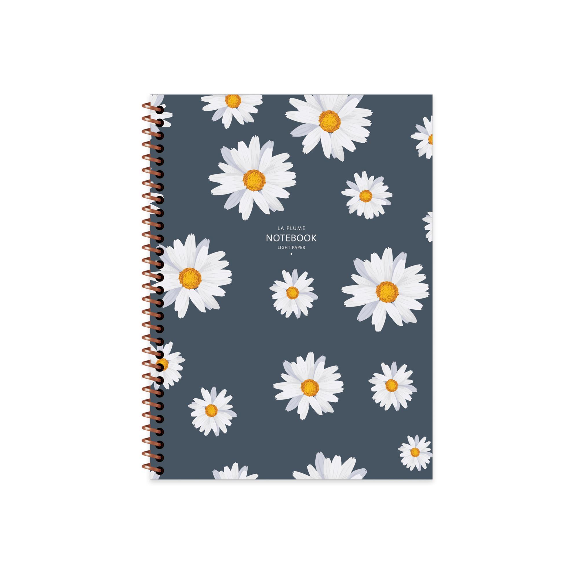 Keskin Color 16.5x22.5 Düz Defter La Plume Flowers - Çiçek