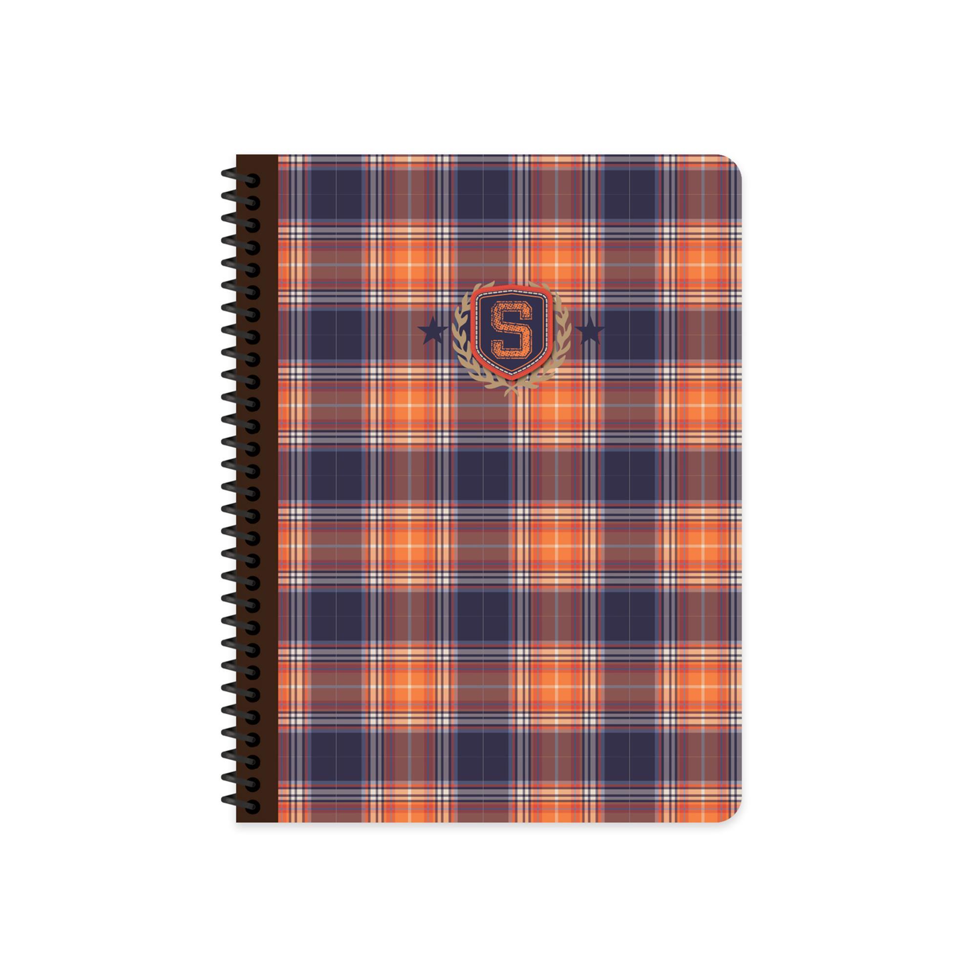 Keskin Color 16.5x22.5 Çizgili Defter School - Turuncu