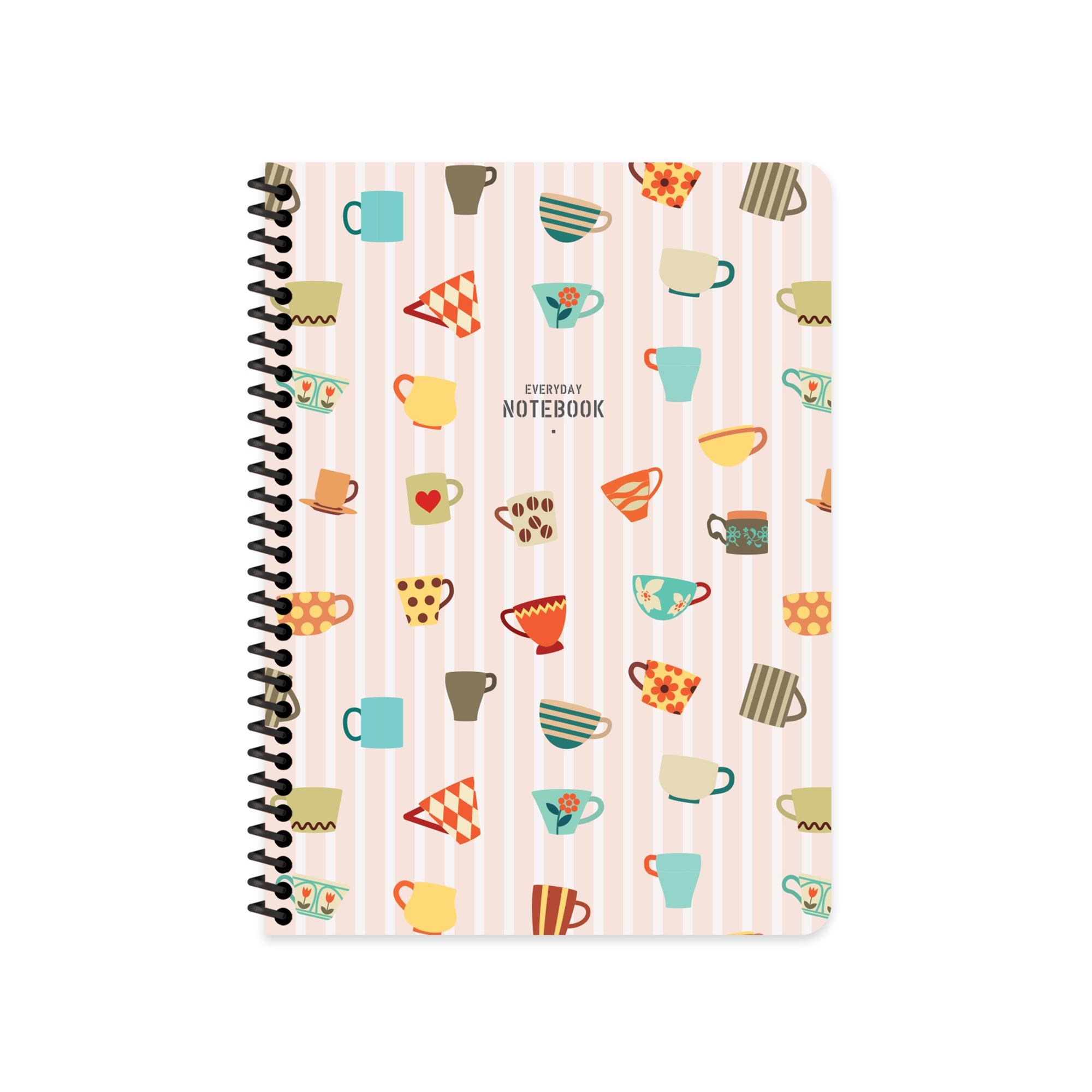 Keskin Color 16.5x22.5 Çizgili Defter Coffee - Pembe