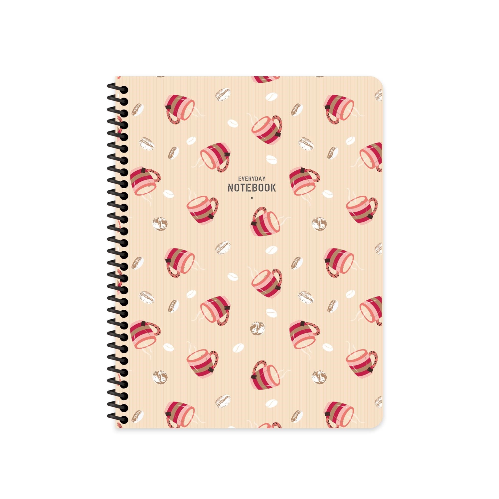 Keskin Color 16.5x22.5 Çizgili Defter Coffee - Turuncu
