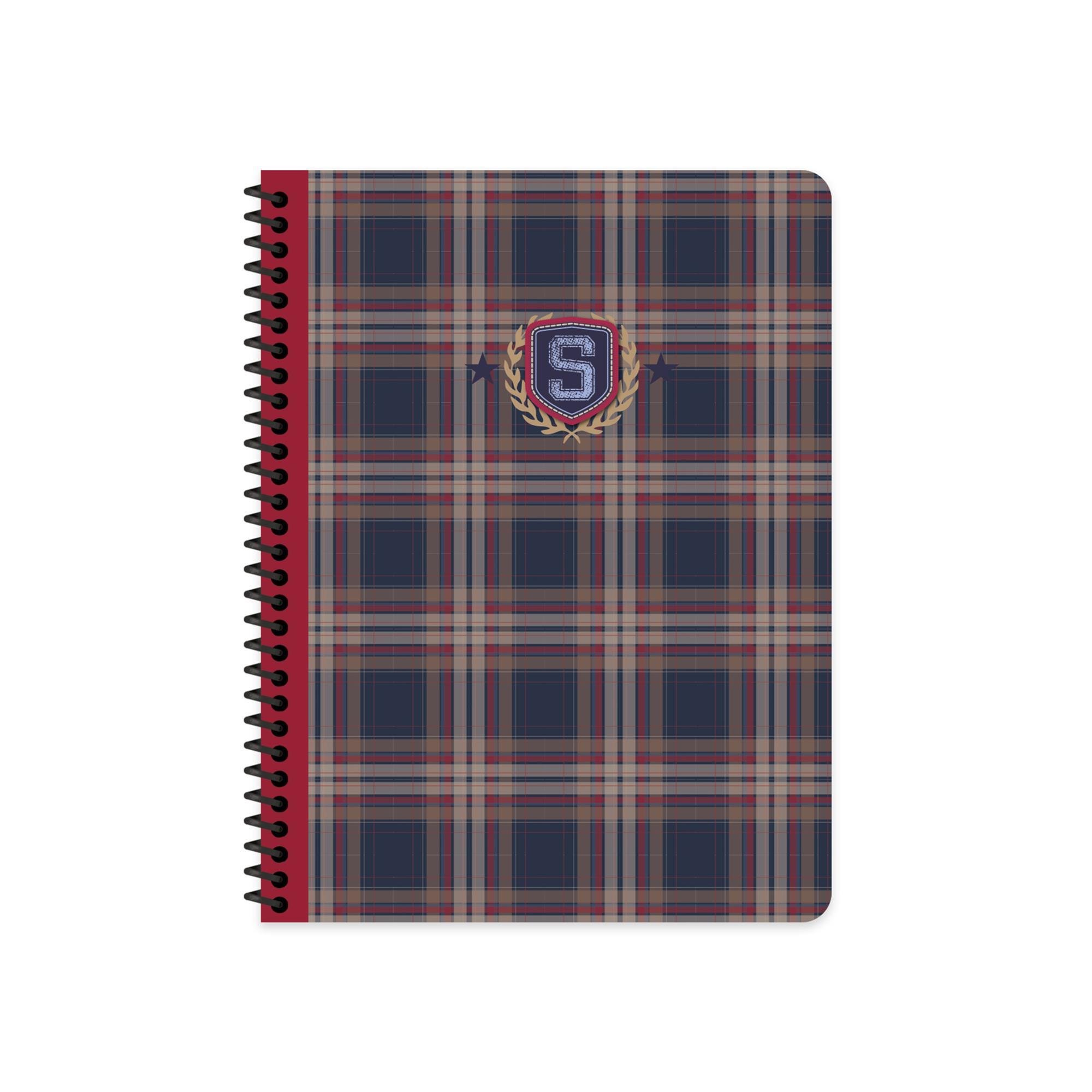 Keskin Color 16.5x22.5 Kareli Defter School - Bordo