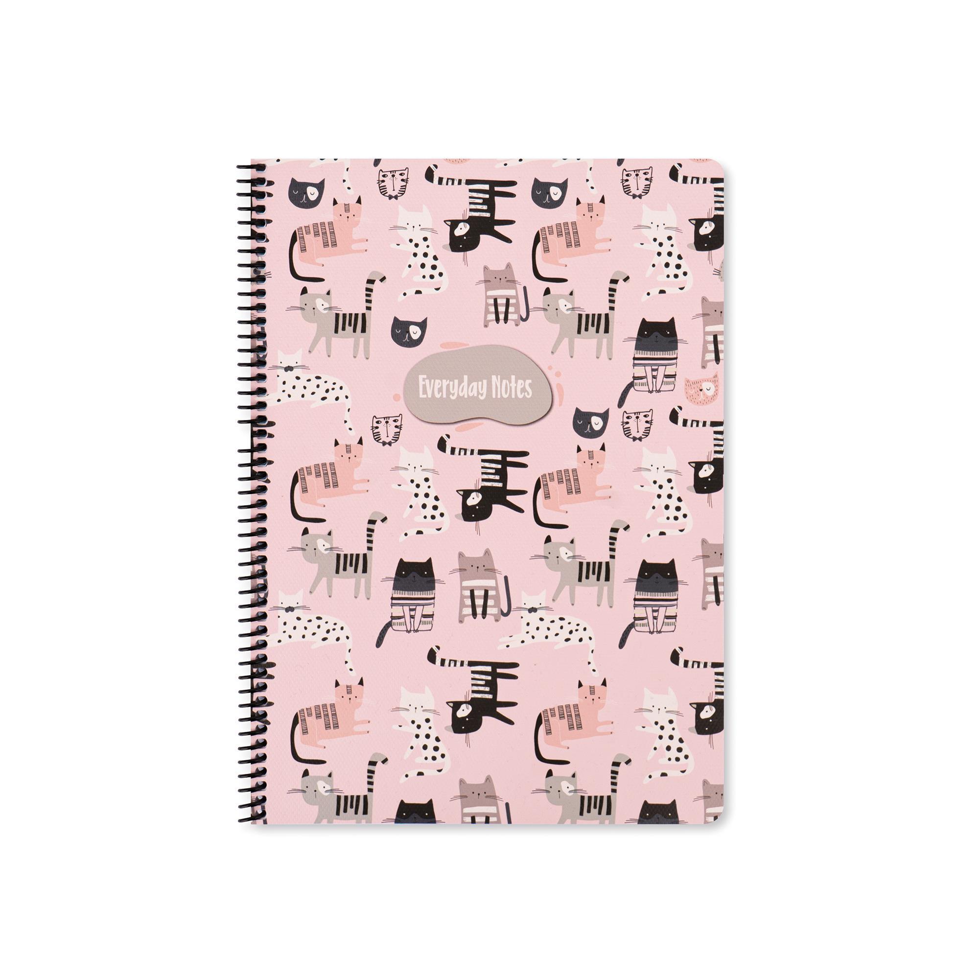 Keskin Color 16.5X22.5 Kareli Defter Animal Friends - Kediler