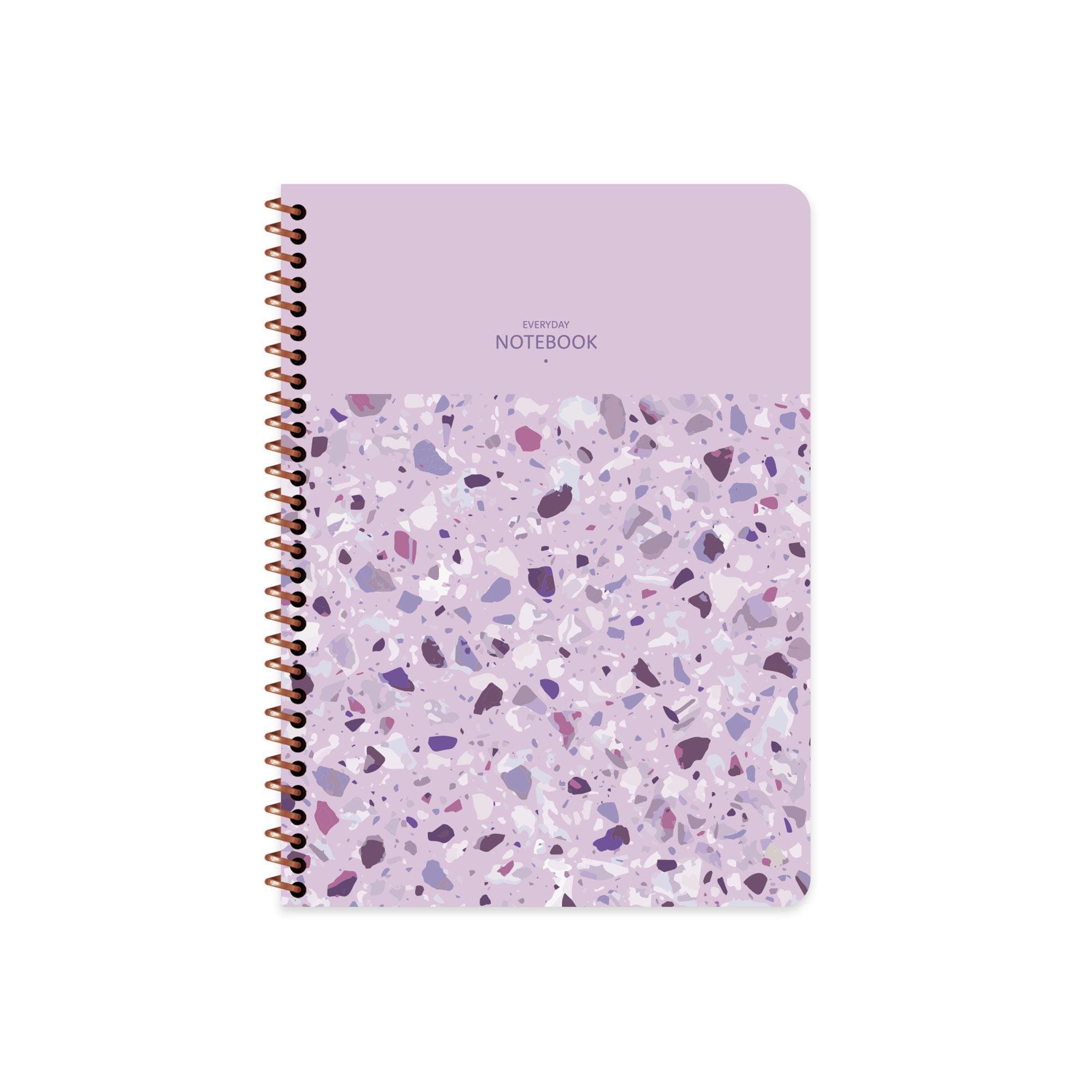 Keskin Color 16.5x22.5 Kareli Defter Terazzo - Lila