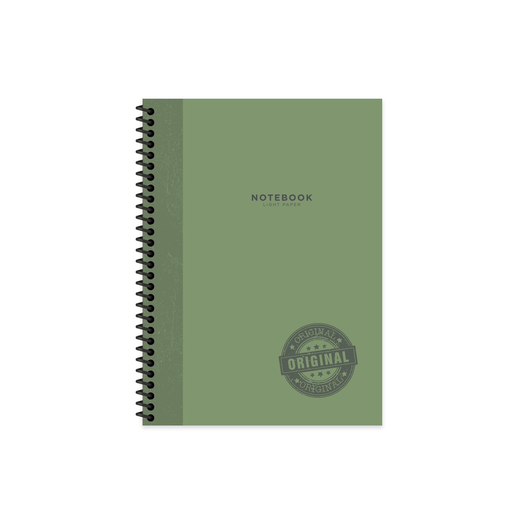 Keskin Color 16.5x22.5 Kareli Defter Stamp - Yeşil