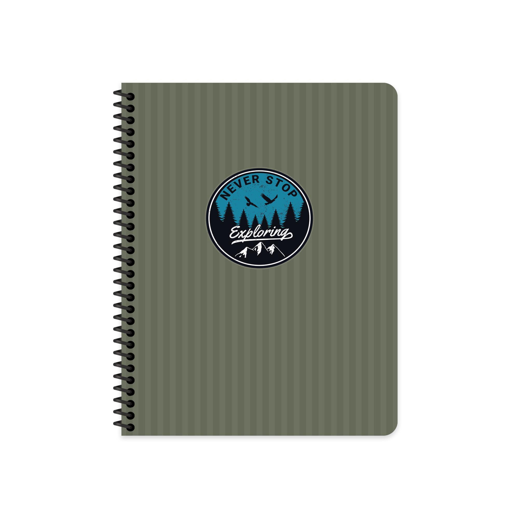 Keskin Color 16.5x22.5 Çizgili Defter Outdoor - Yeşil