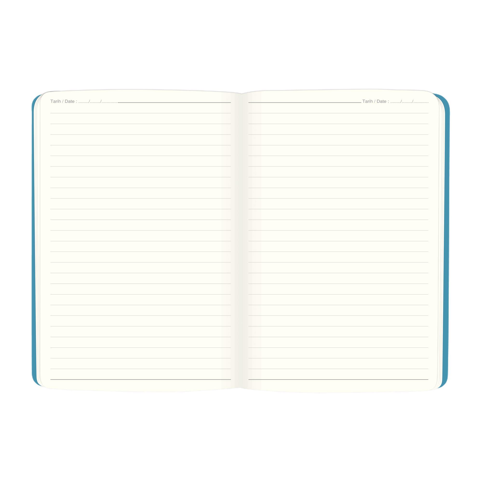 Keskin Color 17x24 Çizgili Ciltli Premier Defter - Mavi