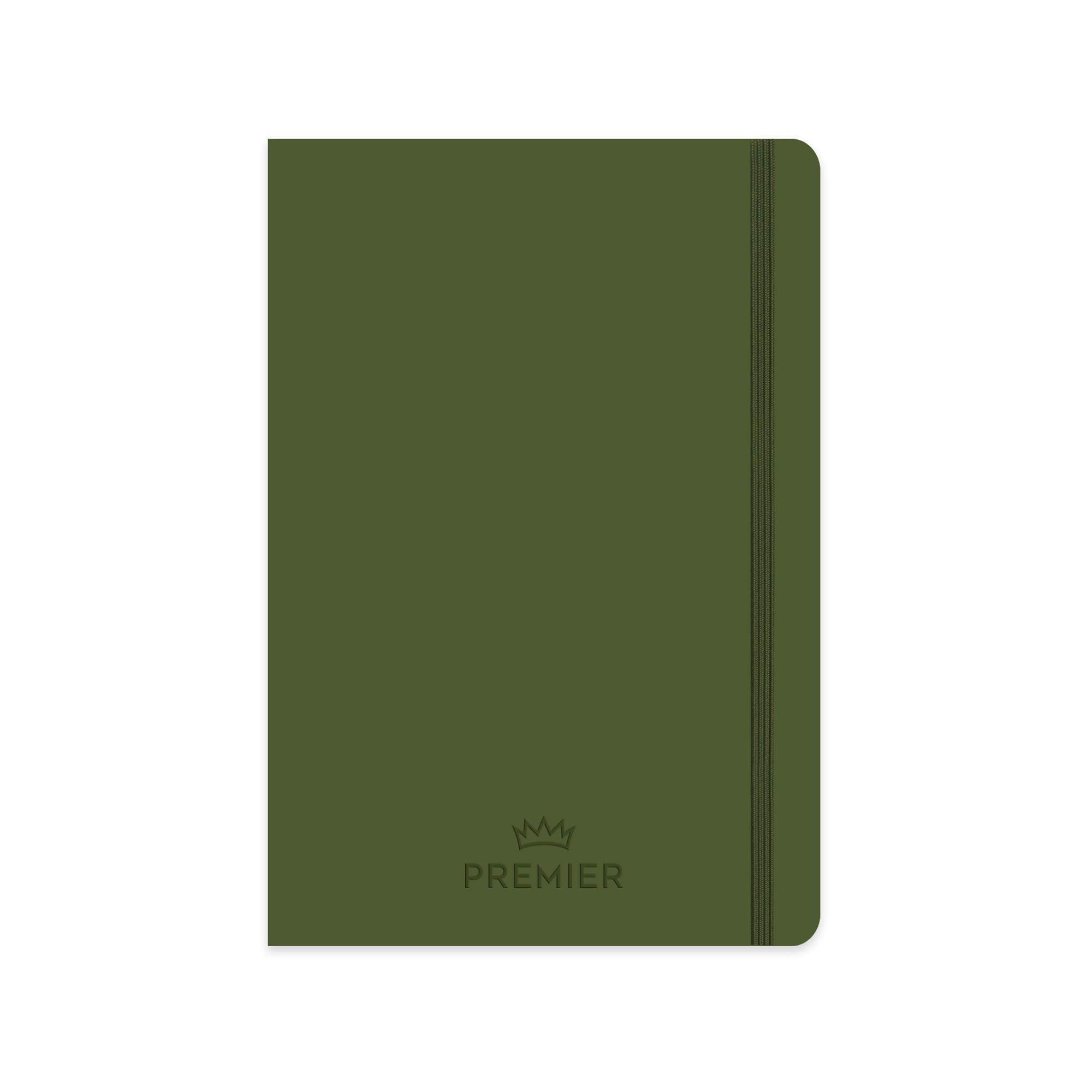 Keskin Color 17x24 Çizgili Ciltli Premier Defter - Haki