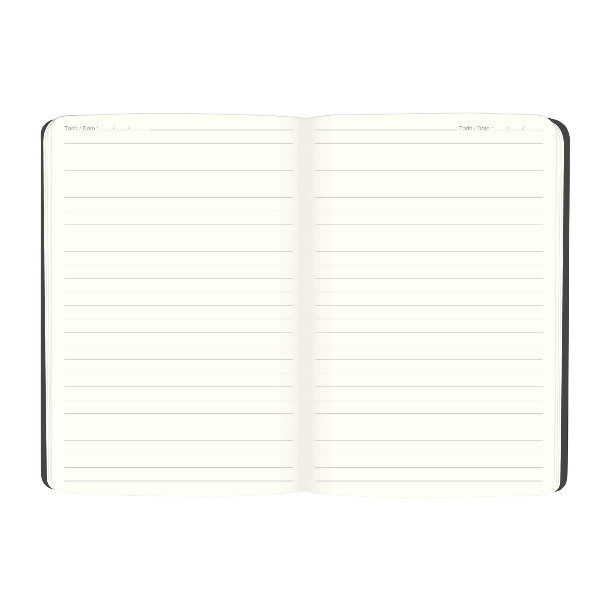 Keskin Color 17x24 Çizgili Ciltli Premier Defter - Gri