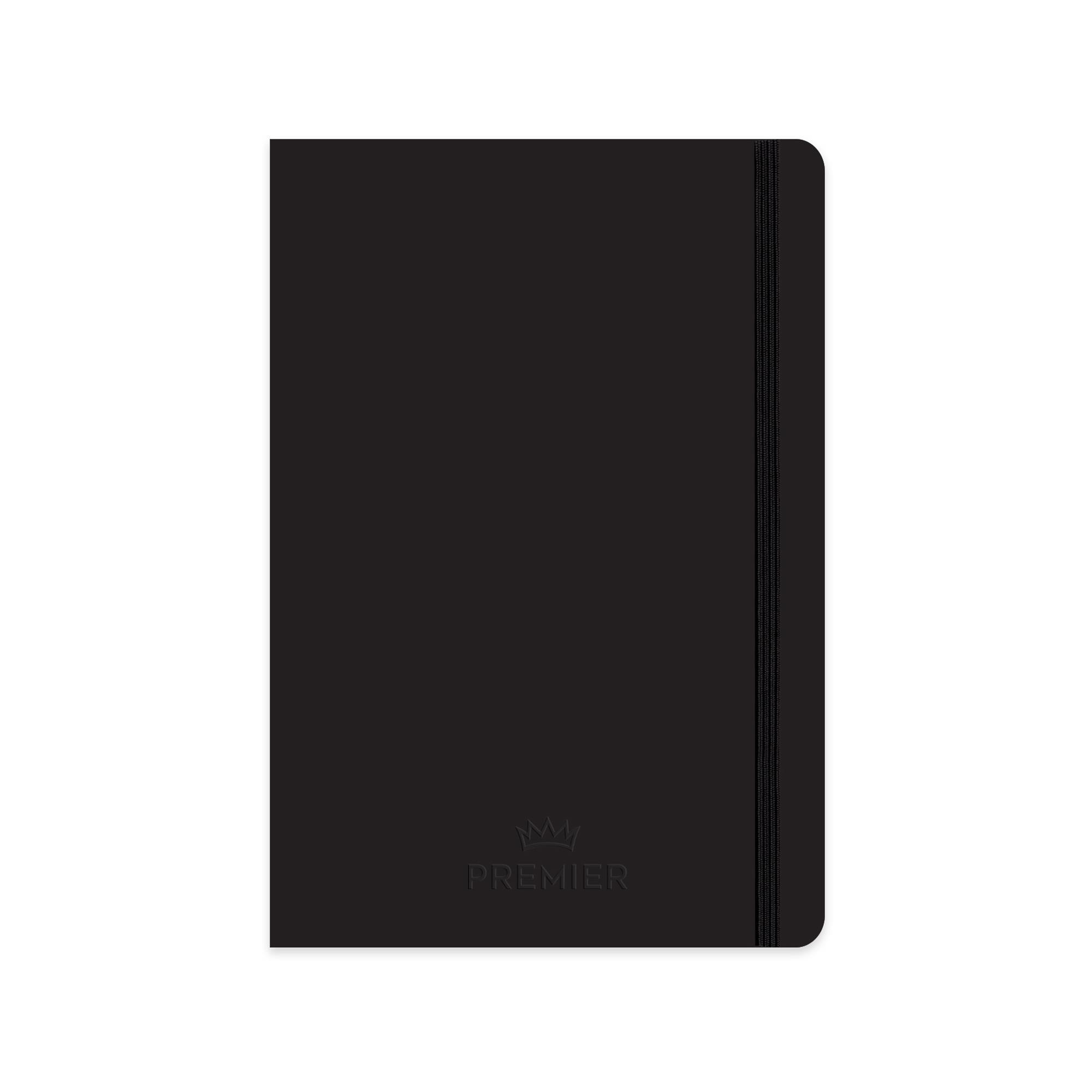 Keskin Color 17x24 Kareli Ciltli Premier Defter - Siyah