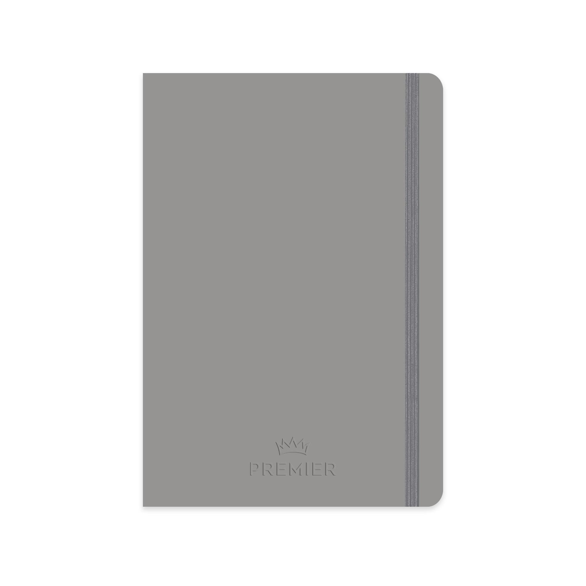 Keskin Color 17x24 Kareli Ciltli Premier Defter - Gri