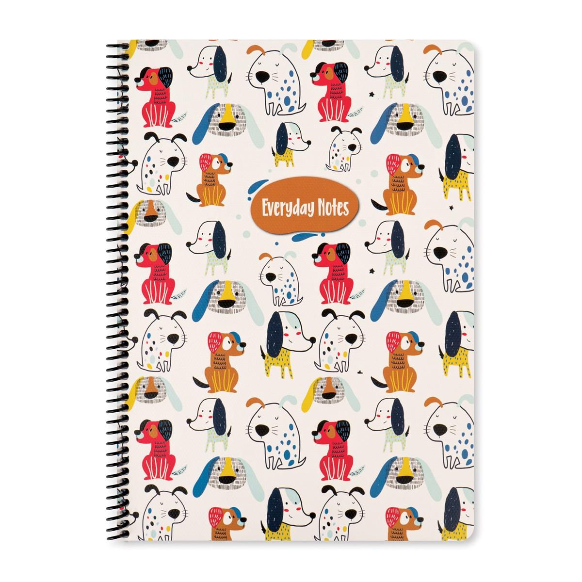 Keskin Color A4 Çizgili Defter Animal Friends - Köpekler