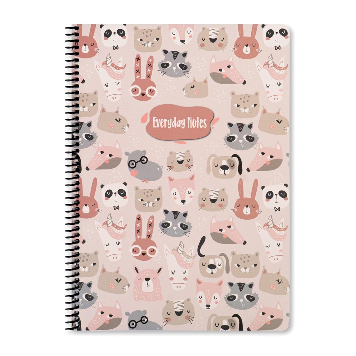 Keskin Color A4 Çizgili Defter Animal Friends - Hayvanlar