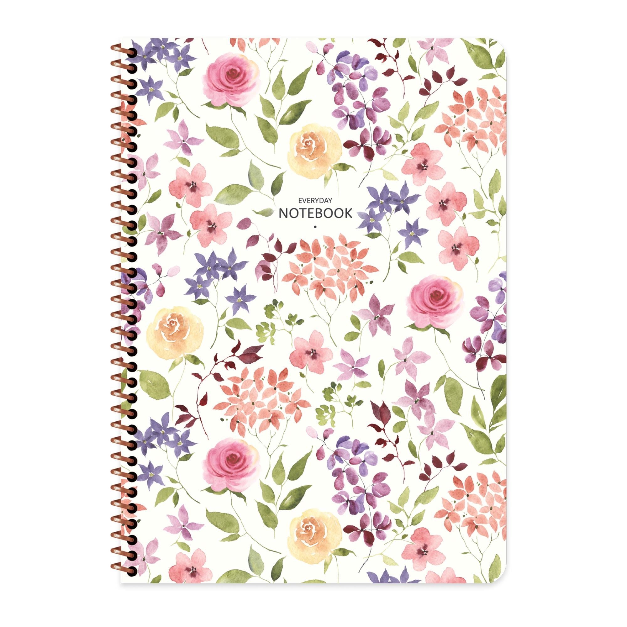 Keskin Color A4 Çizgili Defter Çiçek - Beyaz