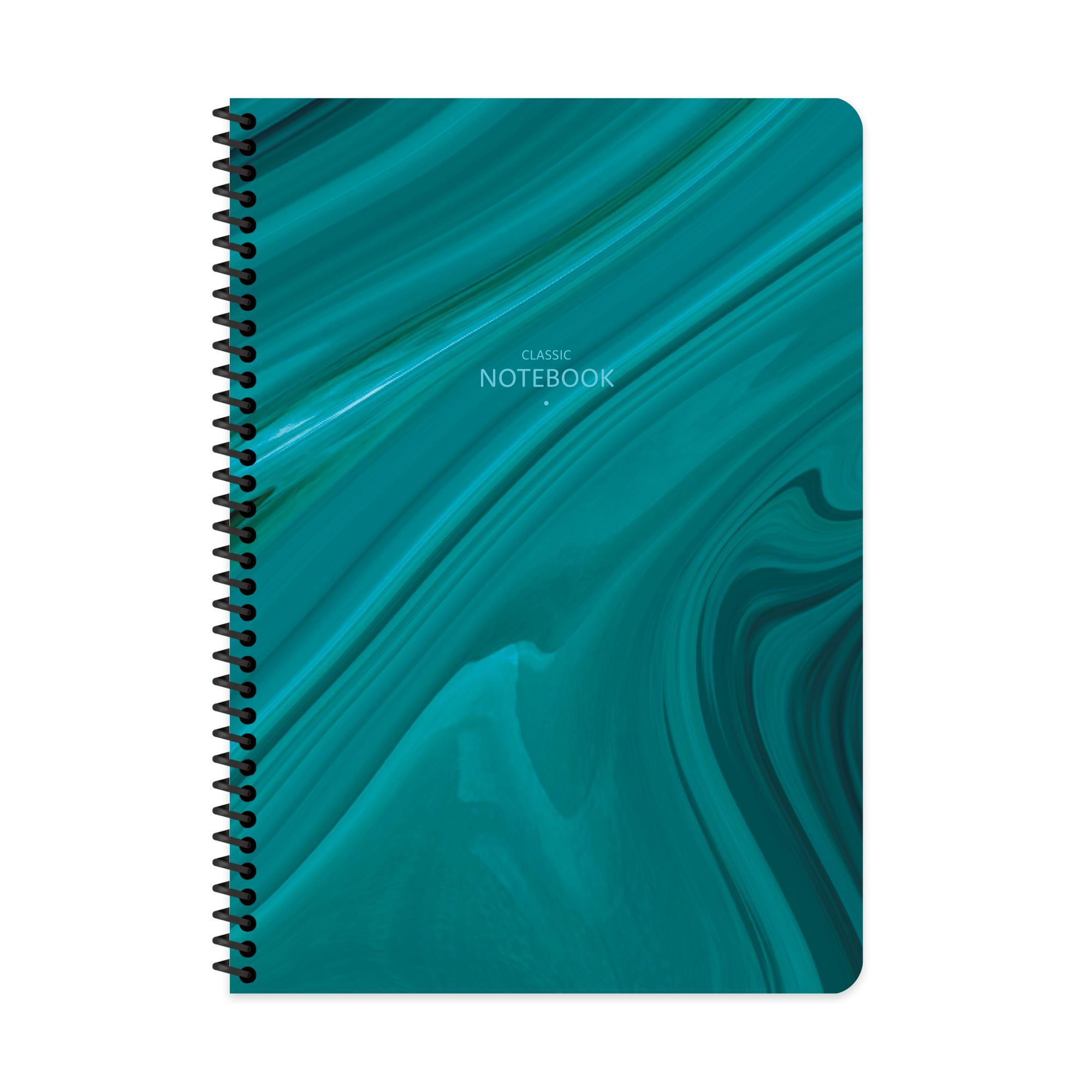 Keskin Color A4 Çizgili Defter Classic Marble - Yeşil